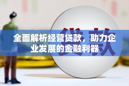 松江全面解析经营贷款，助力企业发展的金融利器
