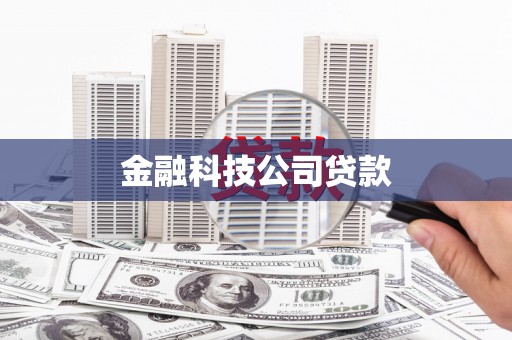 松江金融科技公司贷款