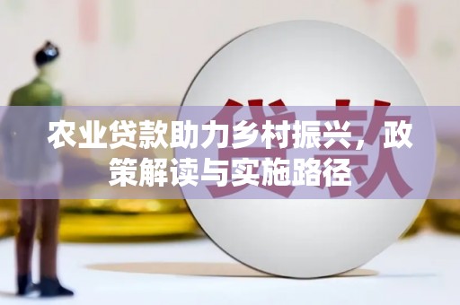松江农业贷款助力乡村振兴，政策解读与实施路径
