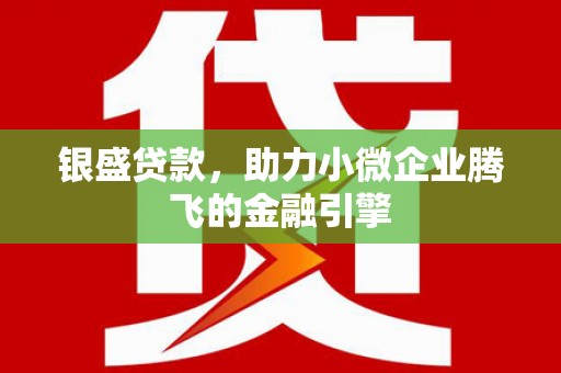 松江银盛贷款，助力小微企业腾飞的金融引擎