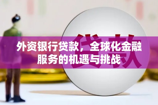 松江外资银行贷款，全球化金融服务的机遇与挑战