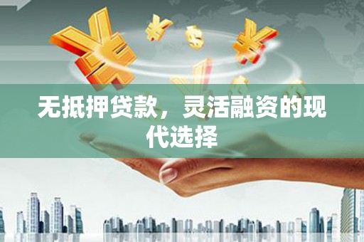松江无抵押贷款，灵活融资的现代选择