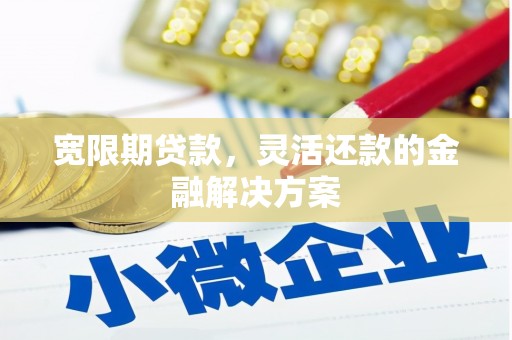 松江宽限期贷款，灵活还款的金融解决方案