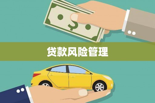松江贷款风险管理