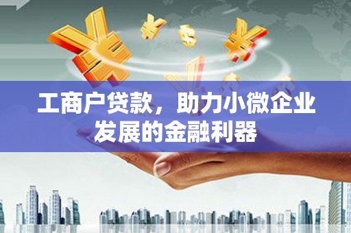 松江工商户贷款，助力小微企业发展的金融利器
