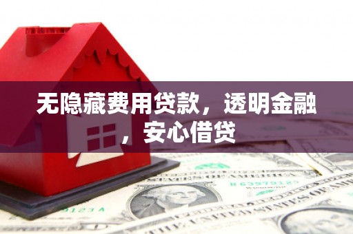 松江无隐藏费用贷款，透明金融，安心借贷