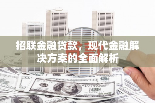 松江招联金融贷款，现代金融解决方案的全面解析