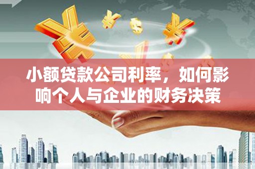 松江小额贷款公司利率，如何影响个人与企业的财务决策
