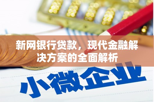 松江新网银行贷款，现代金融解决方案的全面解析
