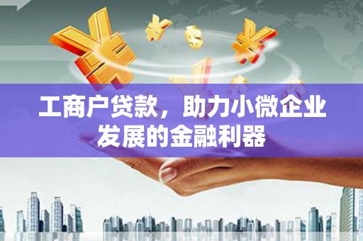 松江工商户贷款，助力小微企业发展的金融利器