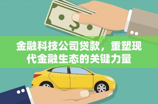 松江金融科技公司贷款，重塑现代金融生态的关键力量