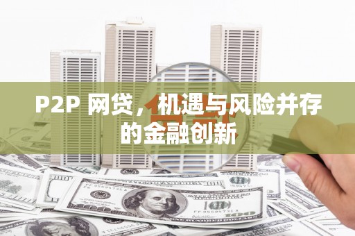 松江P2P 网贷，机遇与风险并存的金融创新